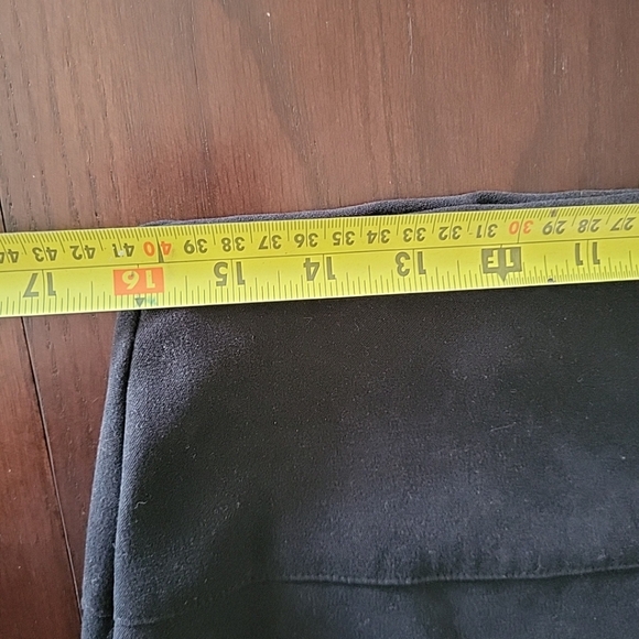 Vintage Dress Barn Collection Women's Pants Suit Size 12 Velour Black Side Zip - Picture 12 of 12